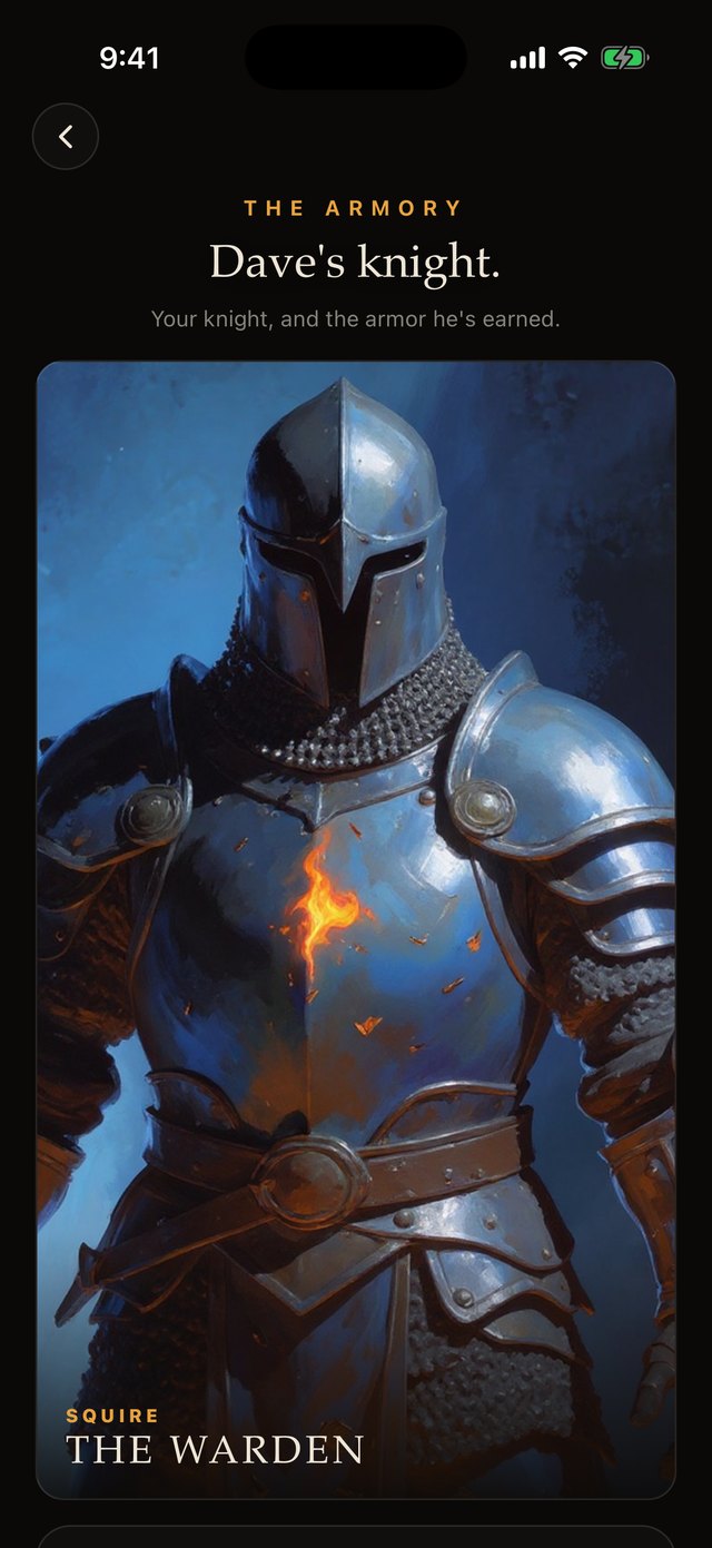 The Armory—everything earned, nothing bought