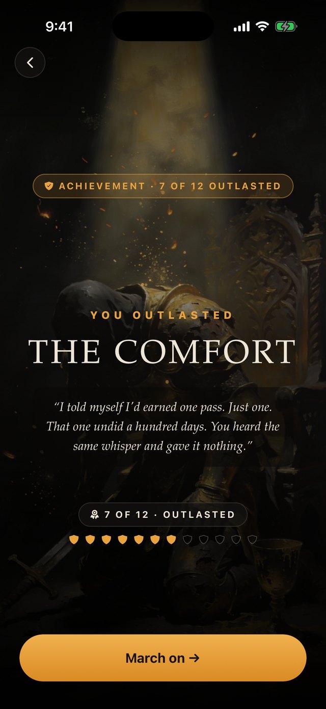 YOU OUTLASTED THE COMFORT—7 of 12